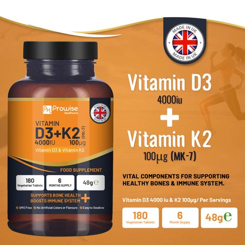 Vitamin D3 4000IU Vegetarian 180 Tablets Supplement